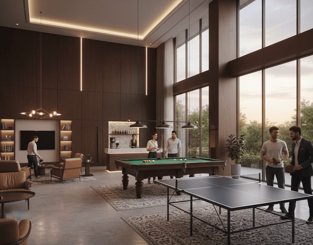 Indoor games lounge — artist's impression