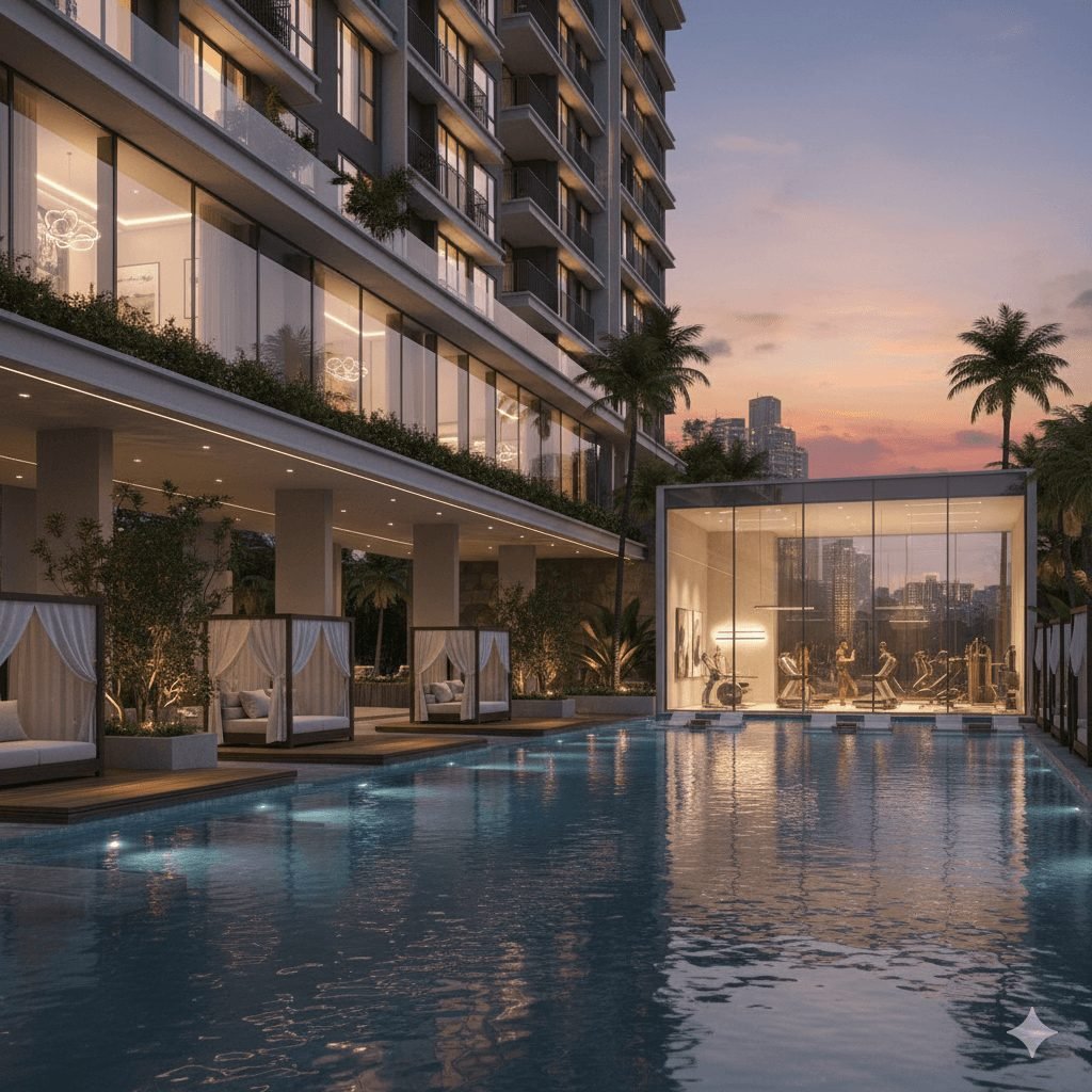 Poolside deck — artist's impression