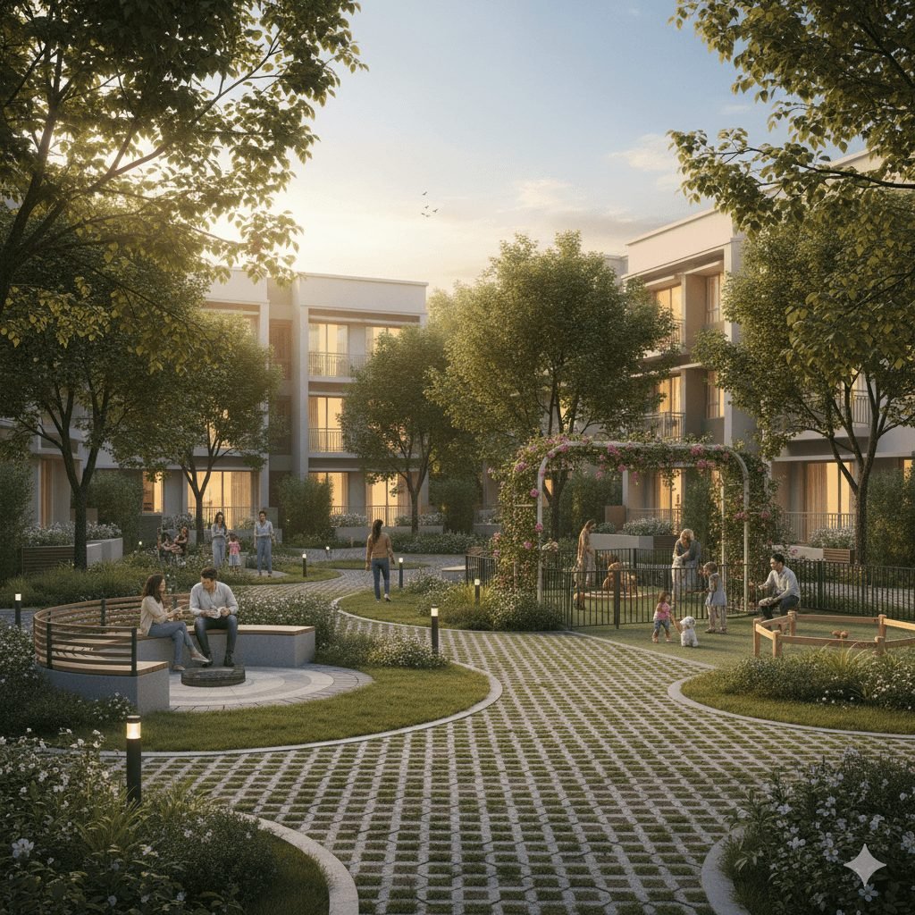 Garden walkway — artist's impression